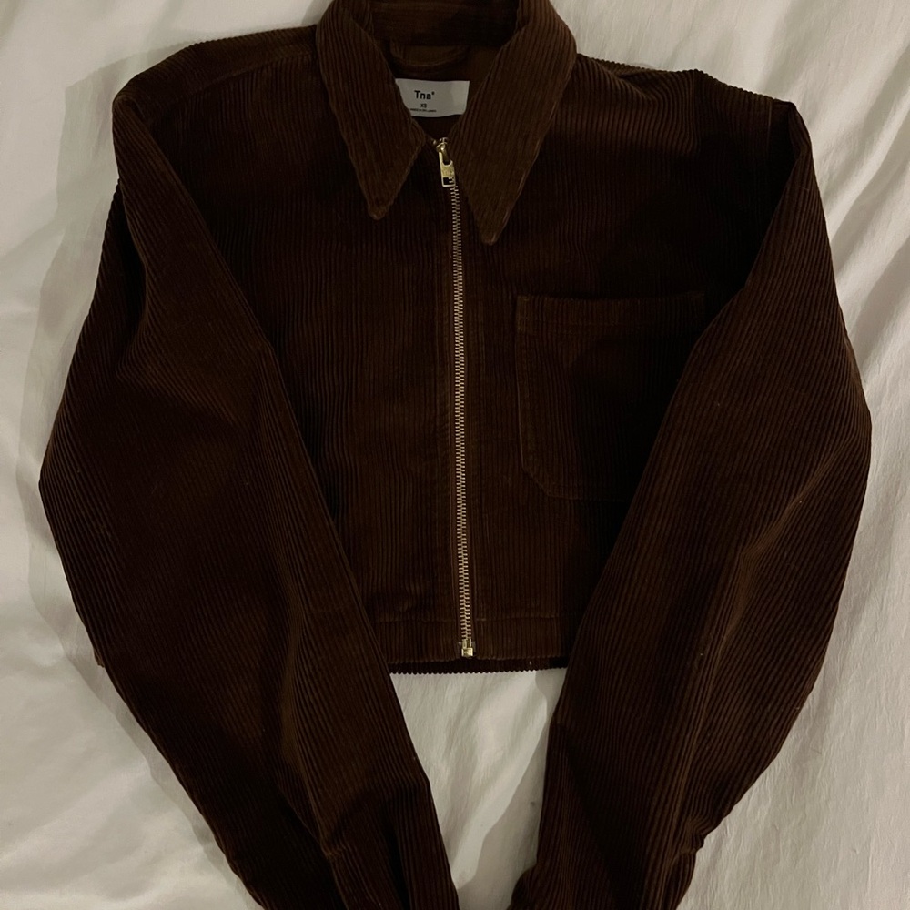 TNA Dark Brown Corduroy Utility Jacket